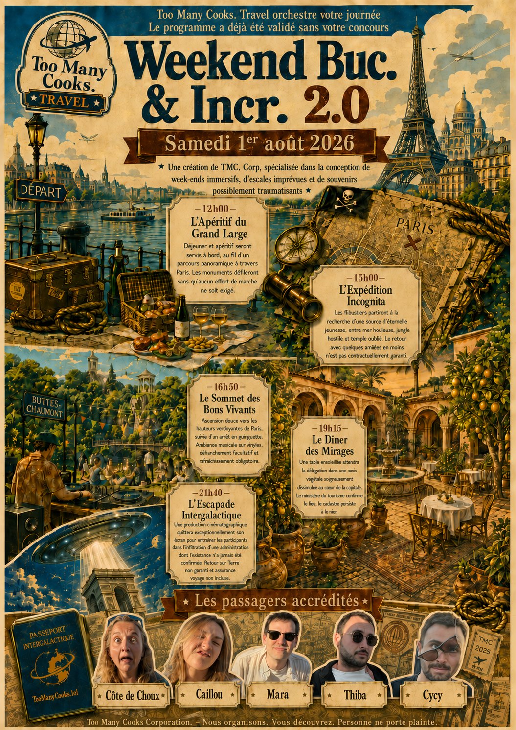 Programme complet du Weekend Buc. & Incr. 2.0